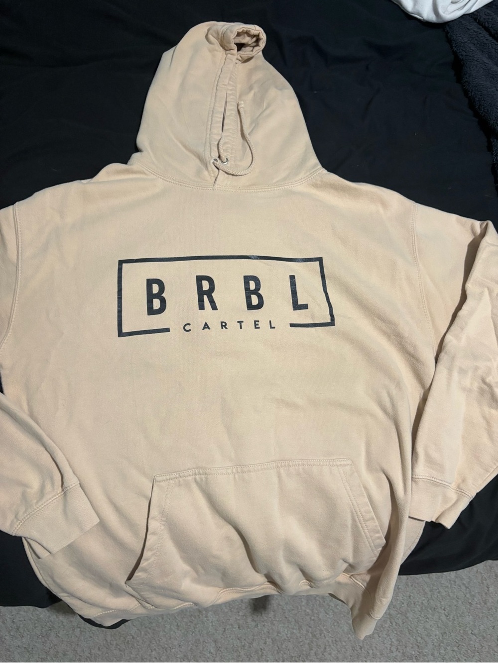 BRBL Cartel Men's Pullover Hoodie in Beige